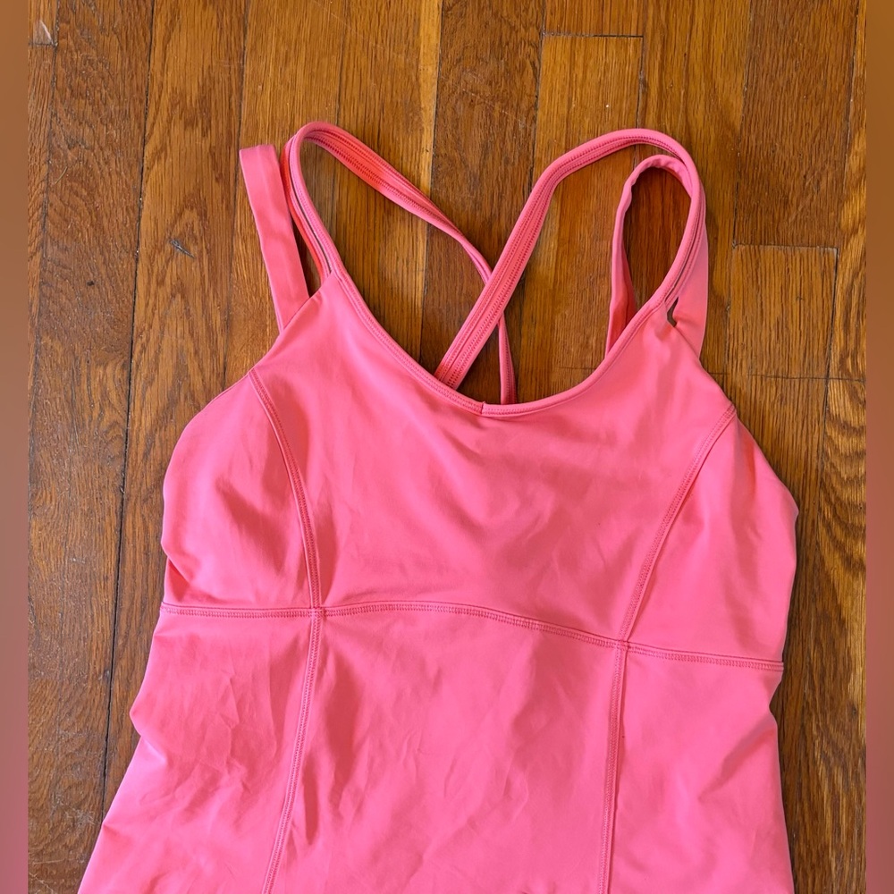 Lululemon Pink Multiple Strap Tank Top Women’s Size 10 - Picture 2 of 6